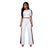Milano Off-White Stripes Two Piece Set #White #Pant Sets SA-BLL2020-1 Sexy Clubwear and Pant Sets by Sexy Affordable Clothing
