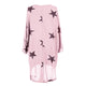 Quirky Batwing Long Sleeve Star Print Tunic Jumper Dress #Pink SA-BLL28238-2 Sexy Clubwear and Club Dresses by Sexy Affordable Clothing