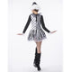 Killer Clown Women's Costume #White #Black #Costume SA-BLL1158 Sexy Costumes and Devil Costumes by Sexy Affordable Clothing