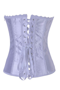 Daring Sheer V Corset White  SA-BLL4057-1 Sexy Lingerie and Corsets and Garters by Sexy Affordable Clothing