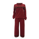 Leisure Hooded Collar Patchwork Red Cotton Two-piece Pants Set #Tracksuit #Two Piece #Hooded SA-BLL28017-3 Sexy Clubwear and Pant Sets by Sexy Affordable Clothing