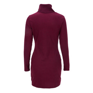 Womens Millie High Neck Mini Bodycon Dress #Long Sleeve #High Neck #Mini Bodycon SA-BLL2206-2 Fashion Dresses and Mini Dresses by Sexy Affordable Clothing
