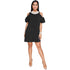 Butterfly Sleeve O Neck Sequin Plus-Size Dresses #Black #Sequin #Round Neck #Butterfly Sleeve