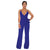 Straps Halter Women's Wide Leg Jumpsuits #Straps #Deep-V #Royal Blue SA-BLL55514-4 Women's Clothes and Jumpsuits & Rompers by Sexy Affordable Clothing