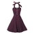 1950s Strapless Vintage Dress #Purplish Red SA-BLL36194-2 Fashion Dresses and Skater & Vintage Dresses by Sexy Affordable Clothing