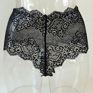 Black Lace Sexy Panties #Black SA-BLL91294-1 Sexy Lingerie and Womens Panty by Sexy Affordable Clothing