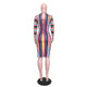 Colorful Striped Stand CollarMid Dress #Long Sleeve #Striped #Print SA-BLL36264 Fashion Dresses and Midi Dress by Sexy Affordable Clothing