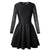 Fashion Black Lace Long Sleeves Short Party Dress #Black #Pleated SA-BLL27611-4 Fashion Dresses and Mini Dresses by Sexy Affordable Clothing
