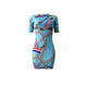 Digital Printing Short Sleeve Dresses  SA-BLL28109 Fashion Dresses and Mini Dresses by Sexy Affordable Clothing