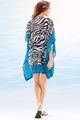 Contrast Border Trim Zebra Tunic Cover Up  SA-BLL38342 Sexy Swimwear and Cover-Ups & Beach Dresses by Sexy Affordable Clothing