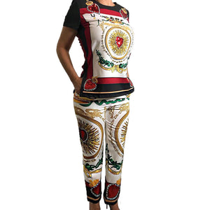 Printed Two Piece Foreign set #Two Piece #Printed SA-BLL282728 Sexy Clubwear and Pant Sets by Sexy Affordable Clothing