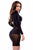 Noir Extreme Mesh Spliced Bodycon Dress