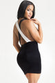 Two Faced Crisscross Backless Night Club Dress