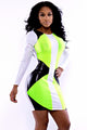 Green Faux Leather Speedway Bodycon Dress