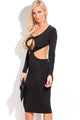 Black Sexy Cut-out Bodycon Evening Dress