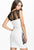 Monochrome Lace Decorative Bodycon Vintage Dress