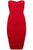 Elegant Formfitting Bandage Dress in Red