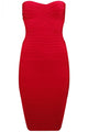 Elegant Formfitting Bandage Dress in Red