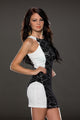Charismatic Lace over Panelling White Vintage Dress