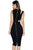 Sexy Cutout Black Bodycon Dress