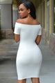 White Off-the-shoulder Dress