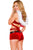 Santa Vixen Wrap around Top and Shorts