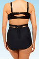 Black Wrap Underwire High Waist Plus Size Bikini