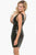 Glamours Black Sequin Bandage Dress