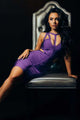 Stylish Hollow-out Purple Bandage Dress