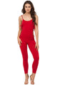 Red Reveal Assets Lace-up Jumpsuit