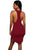 Wine Daring Sleeveless Knit Dress