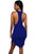 Navy Blue Daring Sleeveless Knit Dress