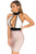 Halter Sleeveless Cut out Backless Nude Customize Bandage Dress