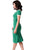 Stop Staring Green Ivory Vintage Party Dress