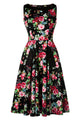 Modest Ladies 50s Floral Swing Vintage Dress