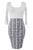 Half Sleeve O Neck Starlet Skirt Patchwork Bodycon Dress