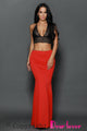 Red Mermaid Luxe Maxi Skirt