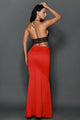 Red Mermaid Luxe Maxi Skirt
