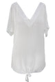 White Breezy Tie The Knot Beach Cover Up