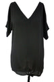Black Breezy Tie The Knot Beach Cover Up
