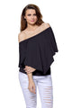 Black Multi-way Ruffle Women Top