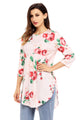 Pink Babydoll Floral Tunic Top