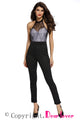 Trendy Lace Neck Jumpsuit