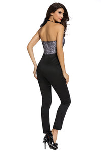 Trendy Lace Neck Jumpsuit