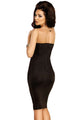 Black Premium Embellished Lace Mesh Bodycon Dress