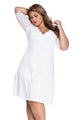 White Plus Size Sugar and Spice Dress