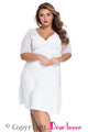White Plus Size Sugar and Spice Dress