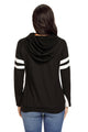 Black Kangaroo Pocket Double Hooded Sweatshirt