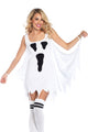 Ghost Print Jersey Dress Adult Costume