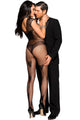Black Butterfly Accent Fishnet Bodystocking